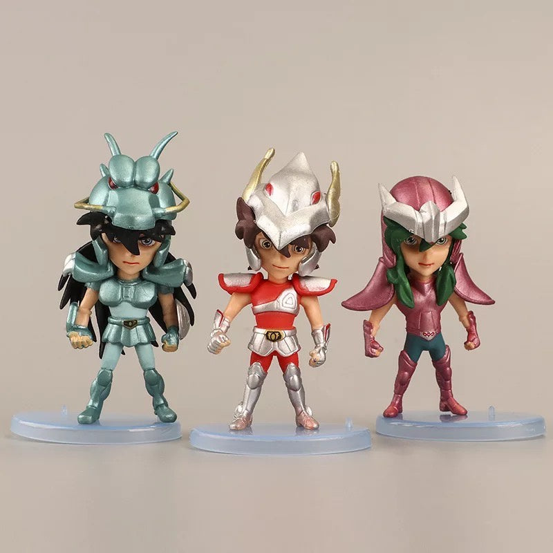 Cavaleiros do Zodíaco Seiya Shiryu Shun Hyoga Jabu Figures 5 Unidades