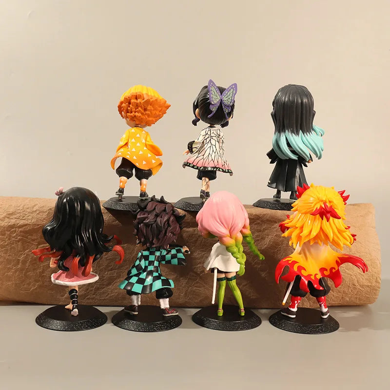 Demon Slayer Figura Anime 15cm qposket, Nezuko, Tanjirou, Zenitsu, Inosuke, Kyoujurou, Kanawo