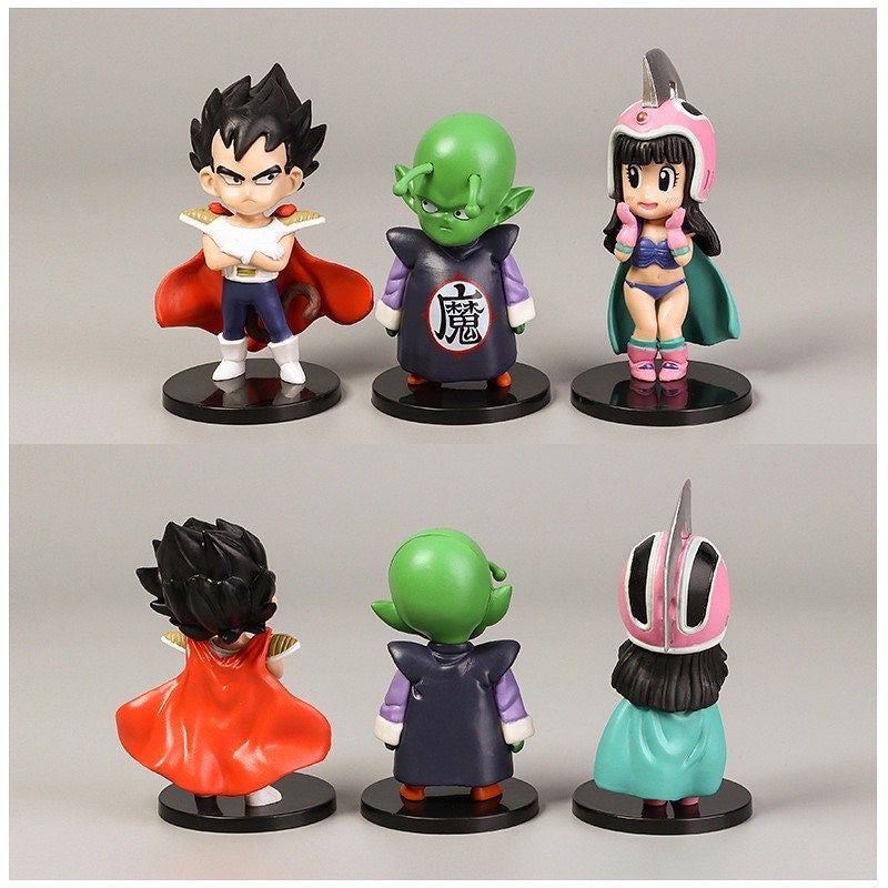 Dragon Ball Bonecos Miniaturas Goku Vegeta Kuririn Piccolo Dbz Bragonball GT 13 Peças