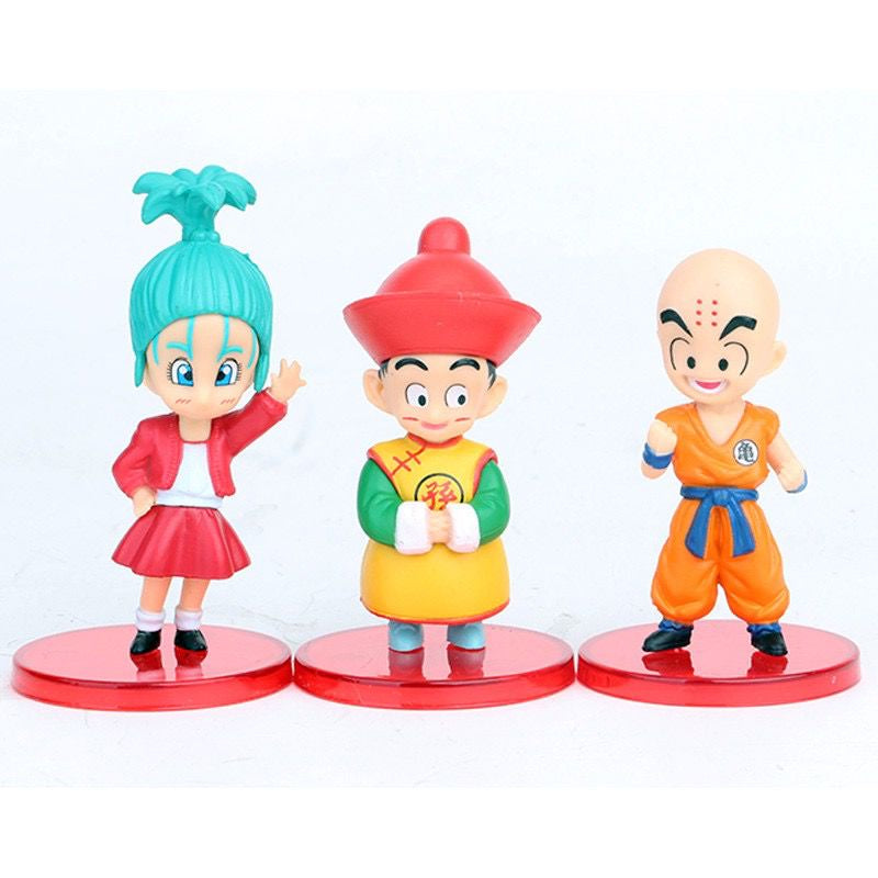 Dragon Ball Bonecos Miniaturas Goku Vegeta Kuririn Piccolo Dbz Bragonball GT 13 Peças