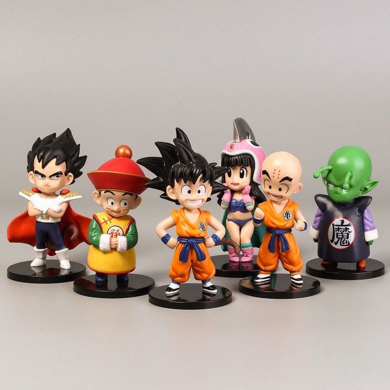 Dragon Ball Bonecos Miniaturas Goku Vegeta Kuririn Piccolo Dbz Bragonball GT 13 Peças