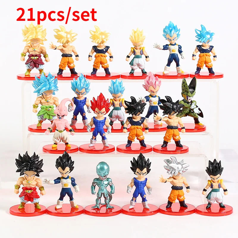 Dragonball Z Miniaturas Dragon Ball Kit 21 peças