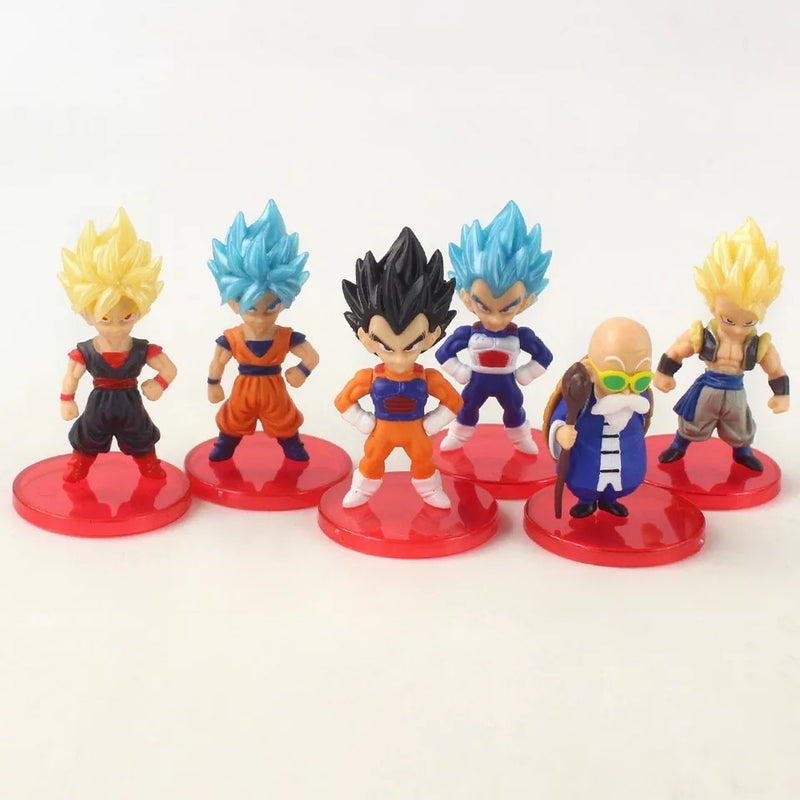 Dragon Ball Goku Piccolo Vegeta Bonecos Miniaturas Dbz Bragonball Set 18 Peças