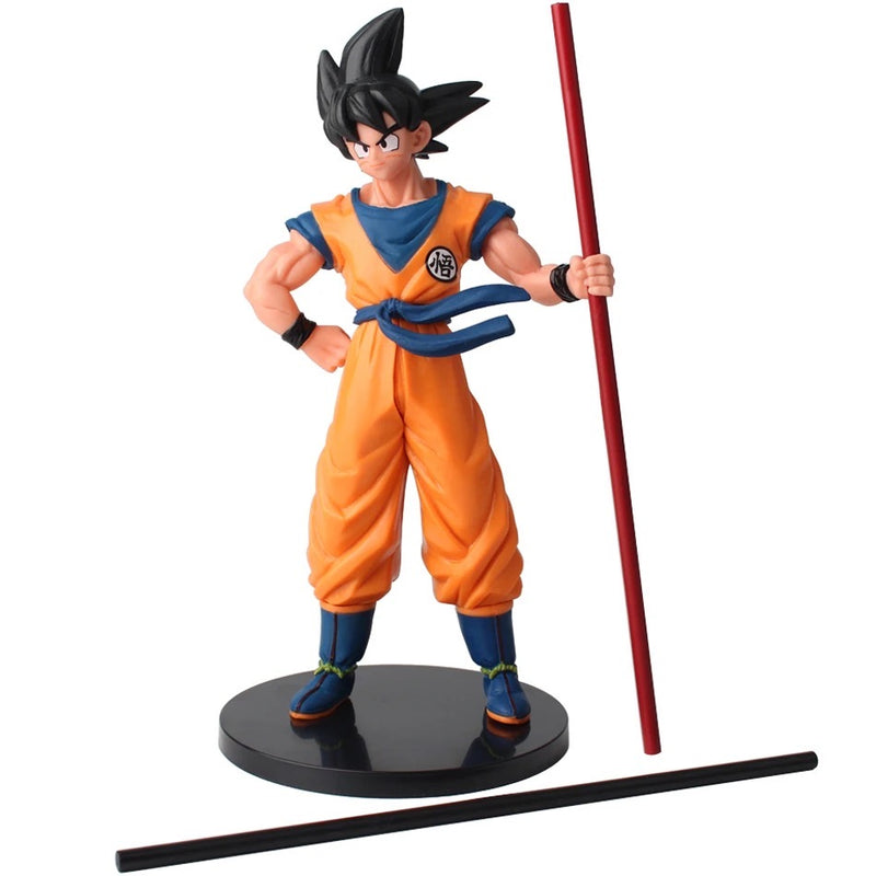 Goku 22cm Figure Colecionável Cajado Mágico Bastão DBZ