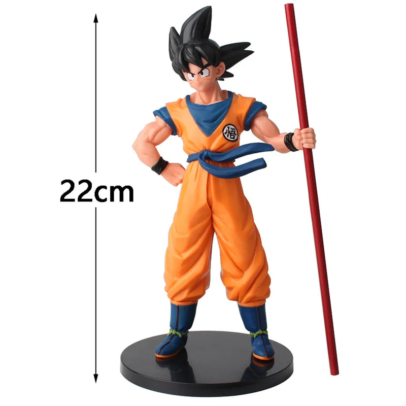 Goku 22cm Figure Colecionável Cajado Mágico Bastão DBZ