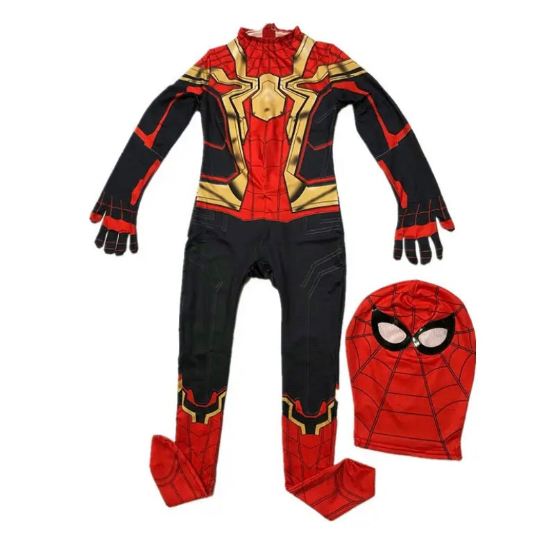 Marvel Fantasia Homem Aranha Venom Pantera Negra Deadpool Cosplay para Crianças, Trajes infantil