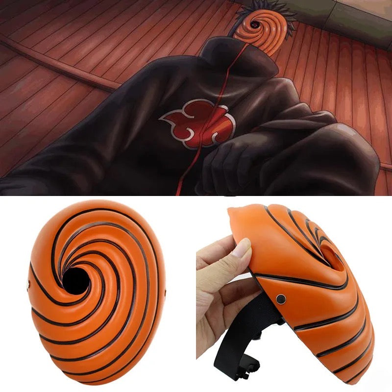 Máscara Cosplay Tobi Obito Akatsuki Ninja