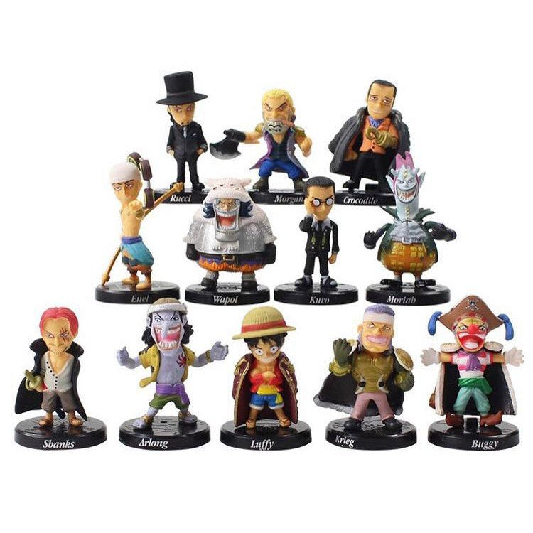 One Piece Anime Miniaturas 12 Peças