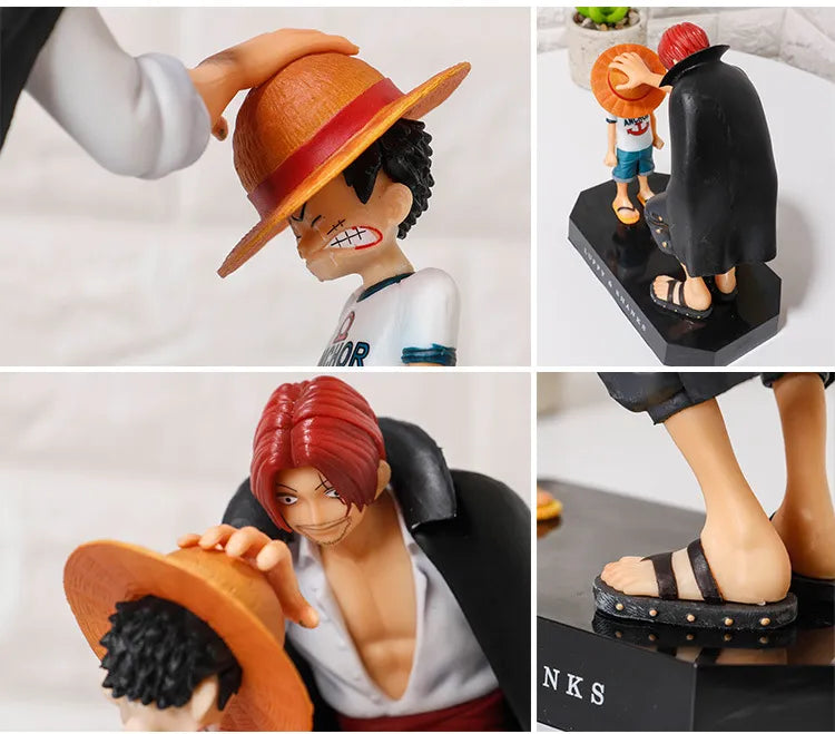 One Piece Luffy & Shanks Action Figure Anime 18cm