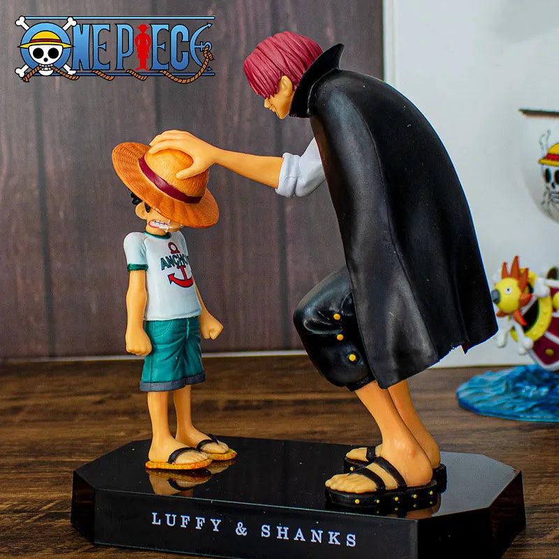 One Piece Luffy & Shanks Action Figure Anime 18cm