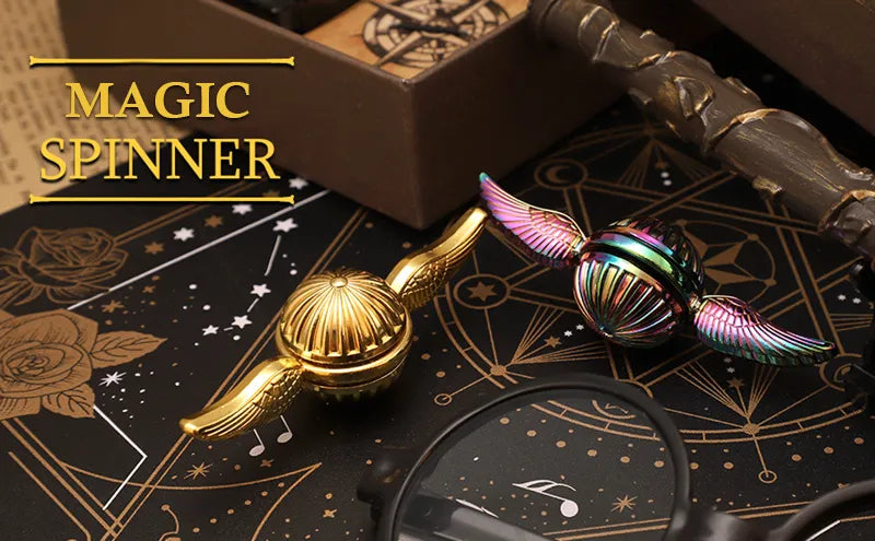 Pombo de Ouro Harry Potter anti stress brinquedos antistress Dedo girador giratório para crianças adulto bola metal rotação brinquedo