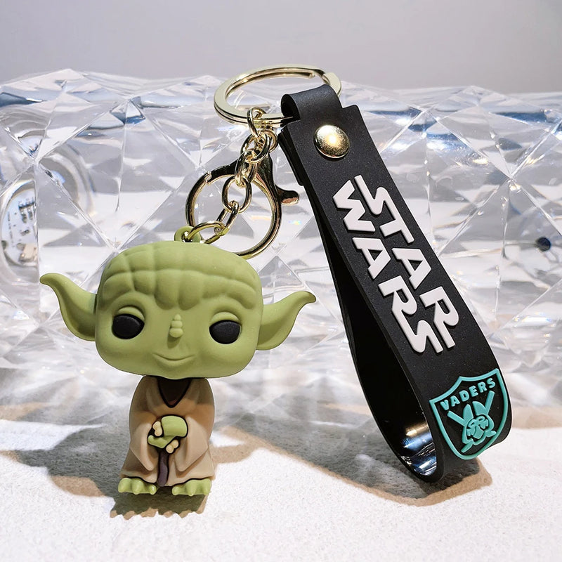 Star Wars Chaveiro Darth Vader Luke Skywalker Princesa Leia Baby Yoda Disney