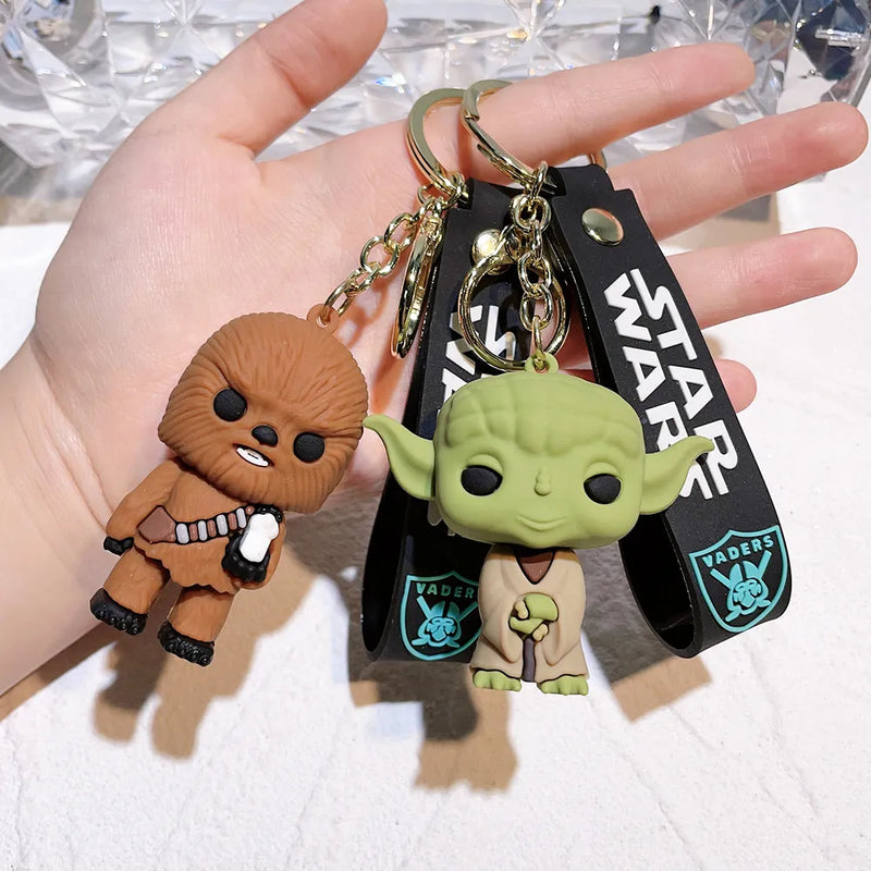 Star Wars Chaveiro Darth Vader Luke Skywalker Princesa Leia Baby Yoda Disney