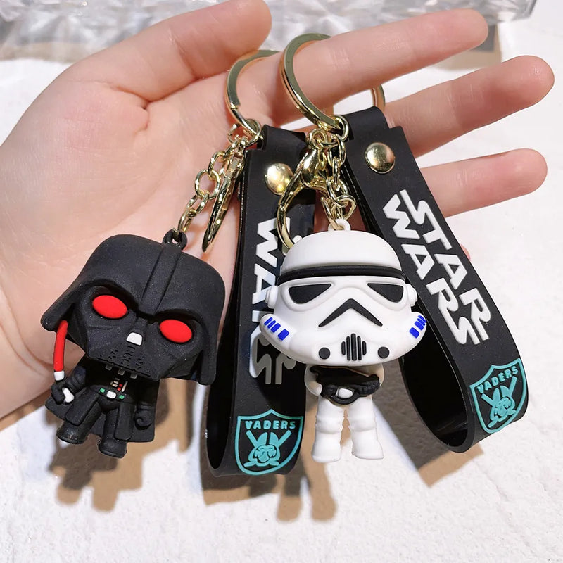 Star Wars Chaveiro Darth Vader Luke Skywalker Princesa Leia Baby Yoda Disney