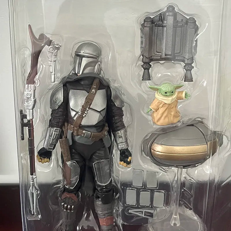 Mandalorian Star Wars Action Figure The Black Series Din Djarin, Baby Yoda