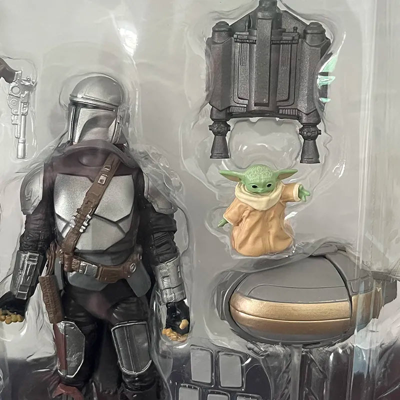 Mandalorian Star Wars Action Figure The Black Series Din Djarin, Baby Yoda