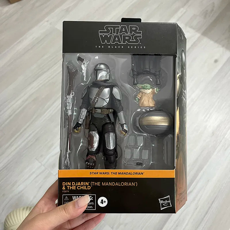 Mandalorian Star Wars Action Figure The Black Series Din Djarin, Baby Yoda