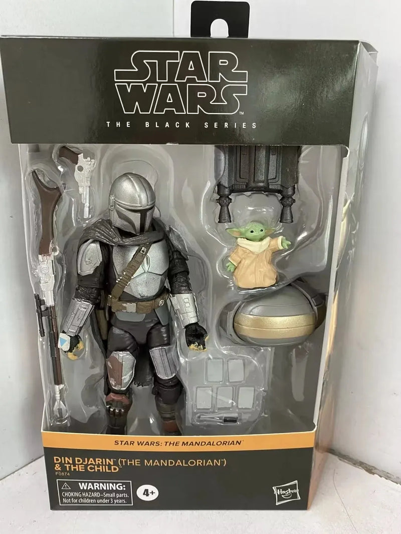 Mandalorian Star Wars Action Figure The Black Series Din Djarin, Baby Yoda