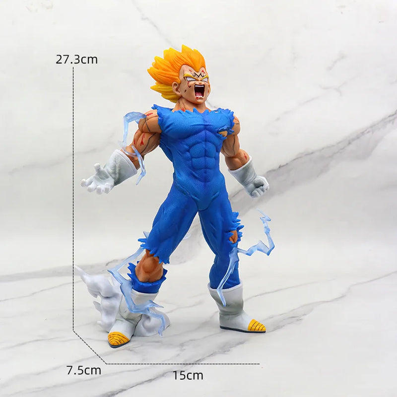 Vegeta Majin Anime Dragon Ball Z GK Vegeta Figura, Boneco Majin Vegeta, Figuras de PVC, Brinquedos Modelo de Coleção, 27cm