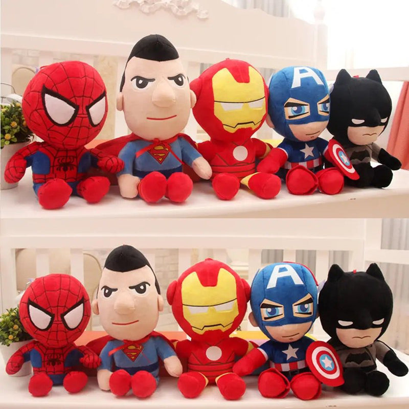 Pelúcia Marvel Avengers Brinquedos de Pelúcia Infantil, Herói de Pelúcia Macia, Capitão América, Homem de Ferro