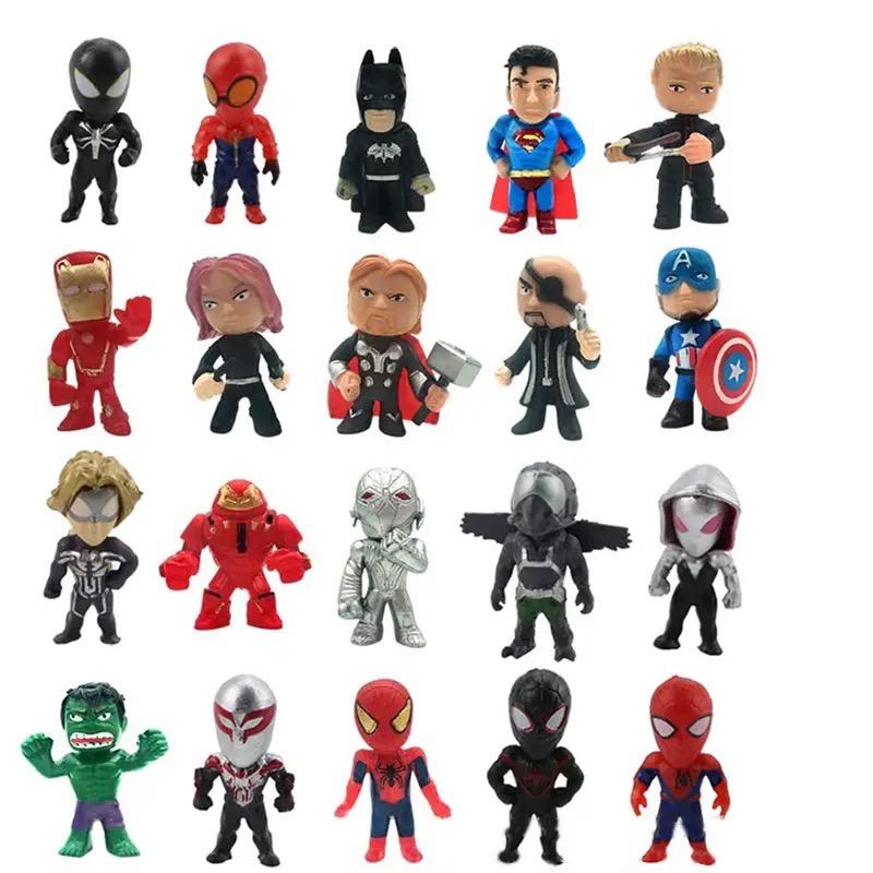 Miniaturas Super Heróis Marvel DC Brinquedos Coleção Infantil, Disney Series