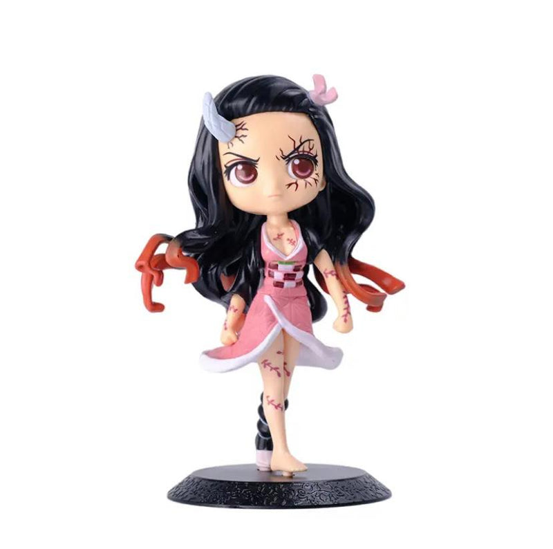 Demon Slayer Figura Anime 15cm qposket, Nezuko, Tanjirou, Zenitsu, Inosuke, Kyoujurou, Kanawo