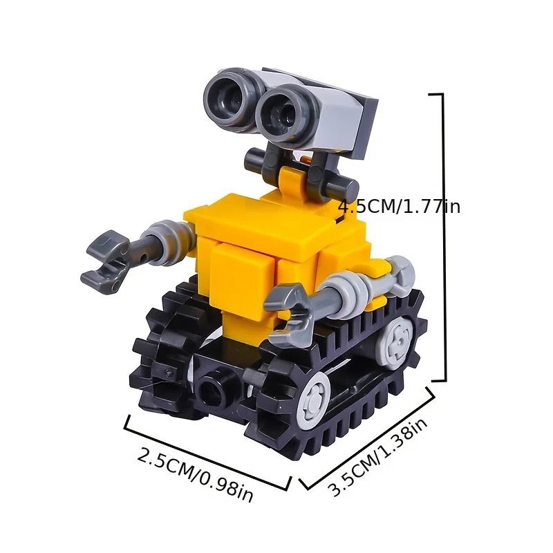 Wall-E robô Disney Bloco de Construção Educativo Mini Figure Montagem