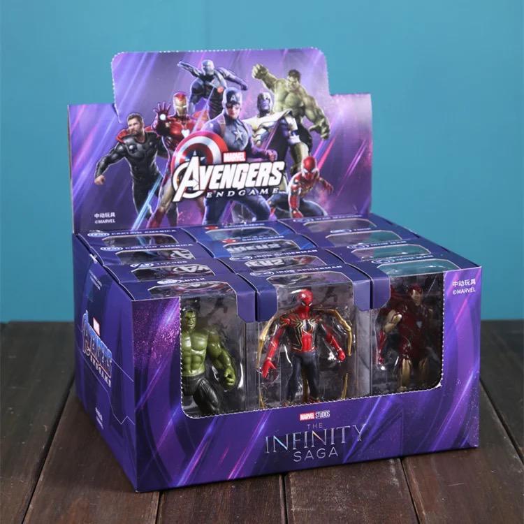 Vingadores Marvel Figuras de Ação, Os Vingadores articulável, Homem de Ferro, Homem-Aranha, Thor, Capitão América, Thanos, Hulk, Caixa Original