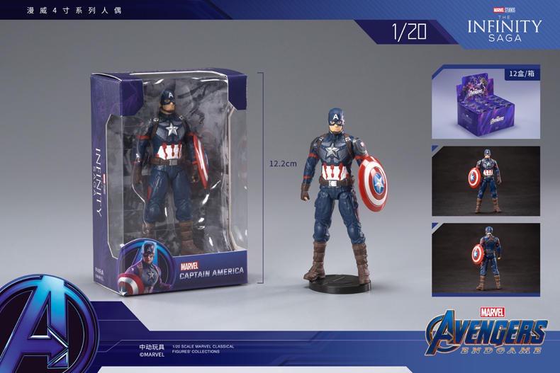 Vingadores Marvel Figuras de Ação, Os Vingadores articulável, Homem de Ferro, Homem-Aranha, Thor, Capitão América, Thanos, Hulk, Caixa Original