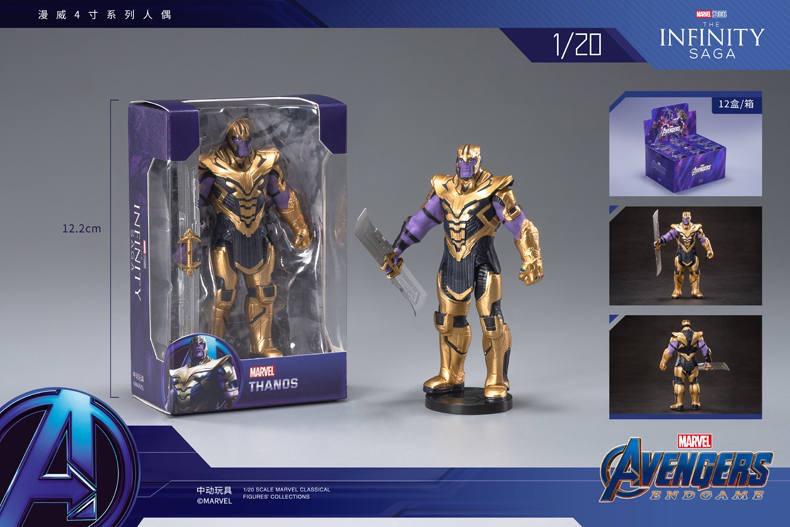 Vingadores Marvel Figuras de Ação, Os Vingadores articulável, Homem de Ferro, Homem-Aranha, Thor, Capitão América, Thanos, Hulk, Caixa Original