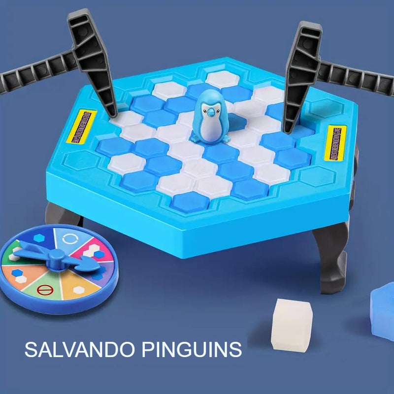 Jogo Pinguim Quebra Gelo Jogos De Mesa Brinquedo Infantil Crianças Minerar Blocos