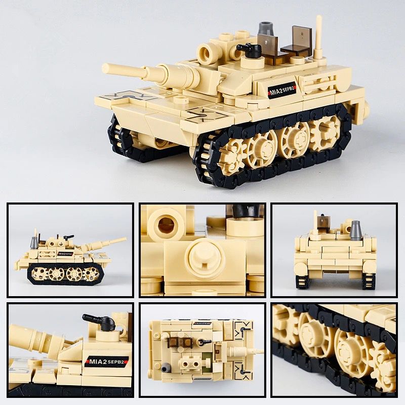 Blocos de Construção Tanque de Guerra Battle Tank, MOC 99A, M1A2, Veículo Cidade Militar, Carro, Tijolos Montar