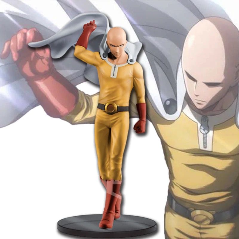 Saitama One Punch Man Boneco 20cm anime Colecionável PUNCH-HOMEM