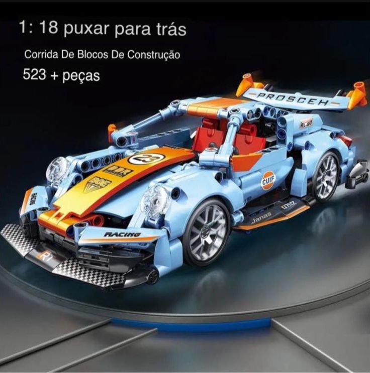 Carro de corrida Blocos de construção de veículos para crianças 523PCs