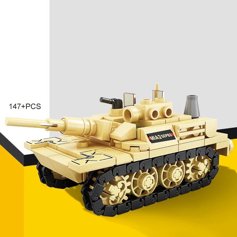 Blocos de Construção Tanque de Guerra Battle Tank, MOC 99A, M1A2, Veículo Cidade Militar, Carro, Tijolos Montar