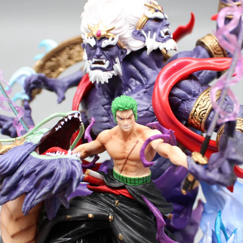 Zoro One Piece Roronoa Estátua Decoração 22cm