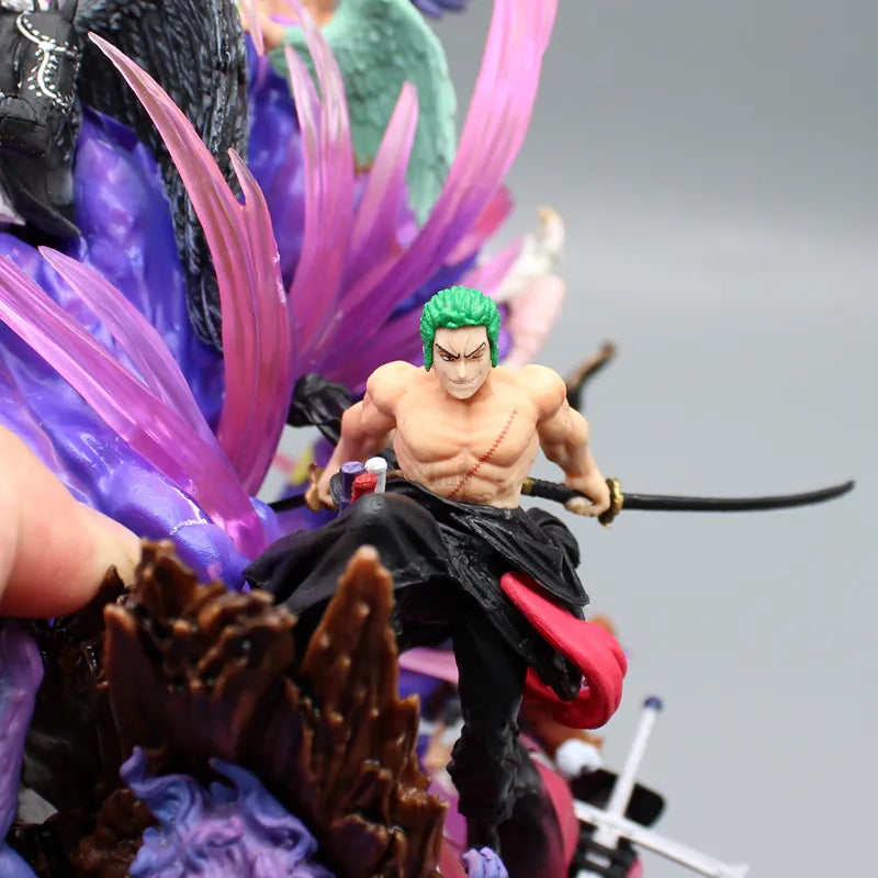 Zoro One Piece Roronoa Estátua Decoração 22cm