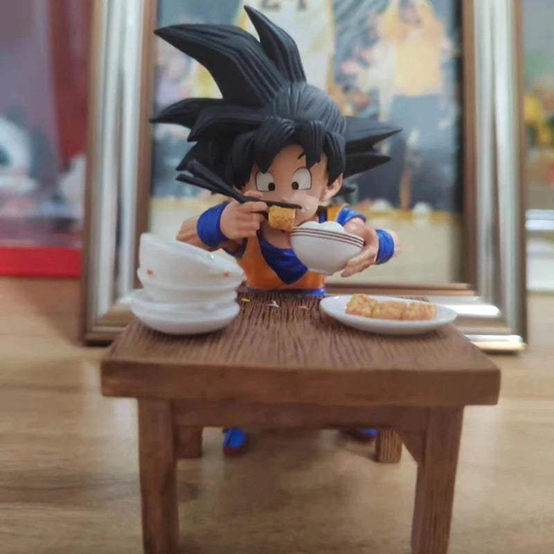 Goku e Vegeta Comendo Figures Colacionável