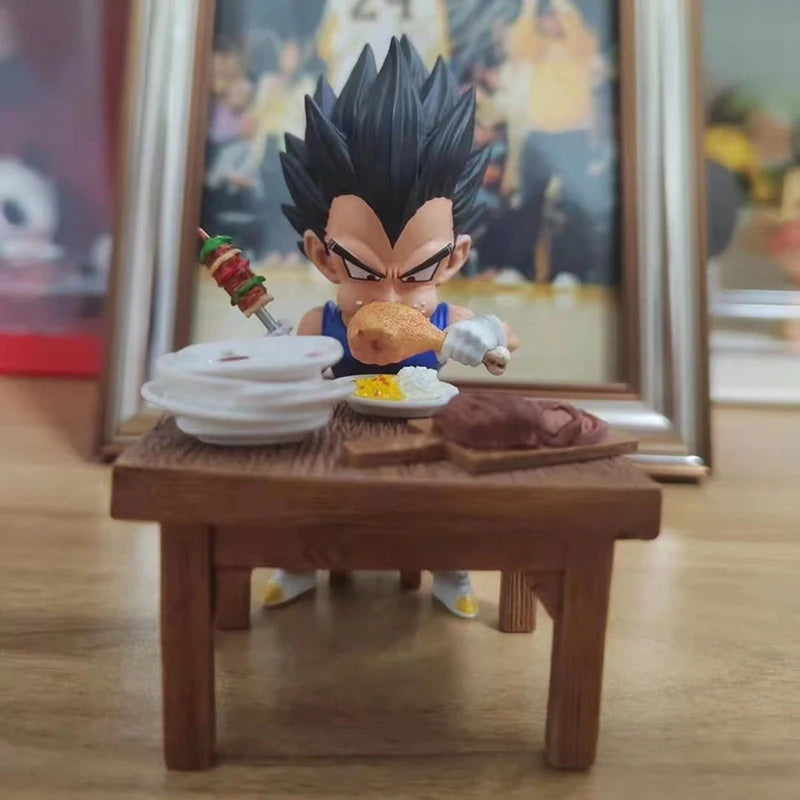 Goku e Vegeta Comendo Figures Colacionável