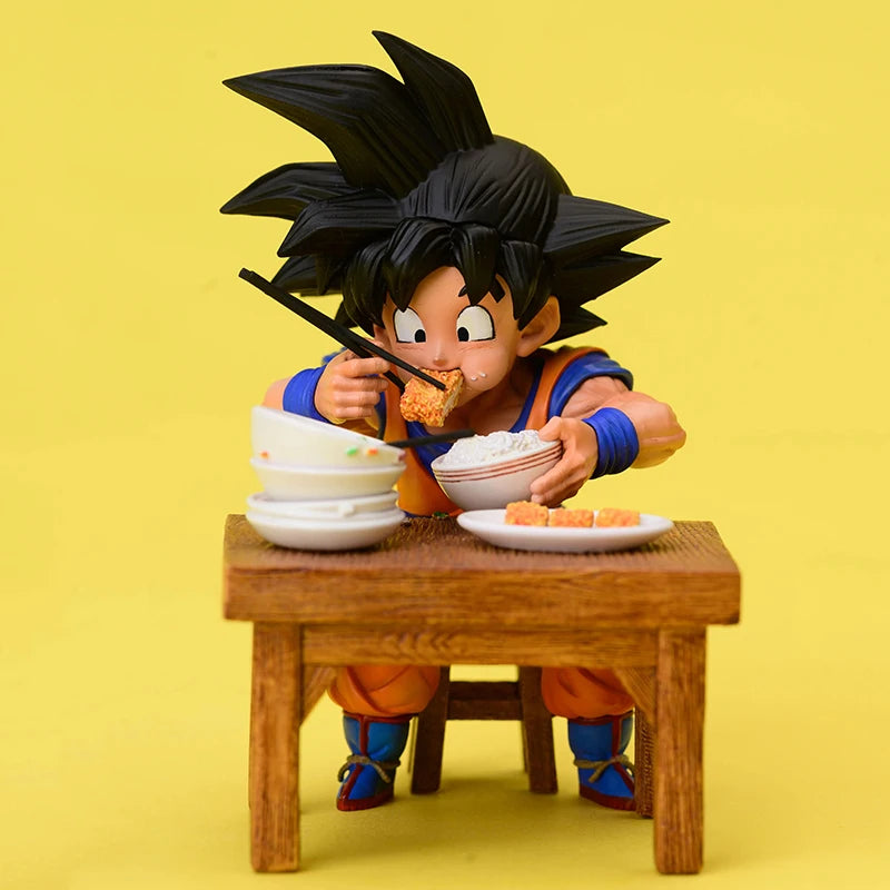 Goku e Vegeta Comendo Figures Colacionável