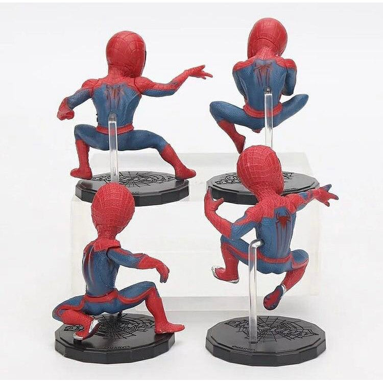 Homem Aranha Miniaturas 4 Peças Marvel Colecionáveis Spider Man