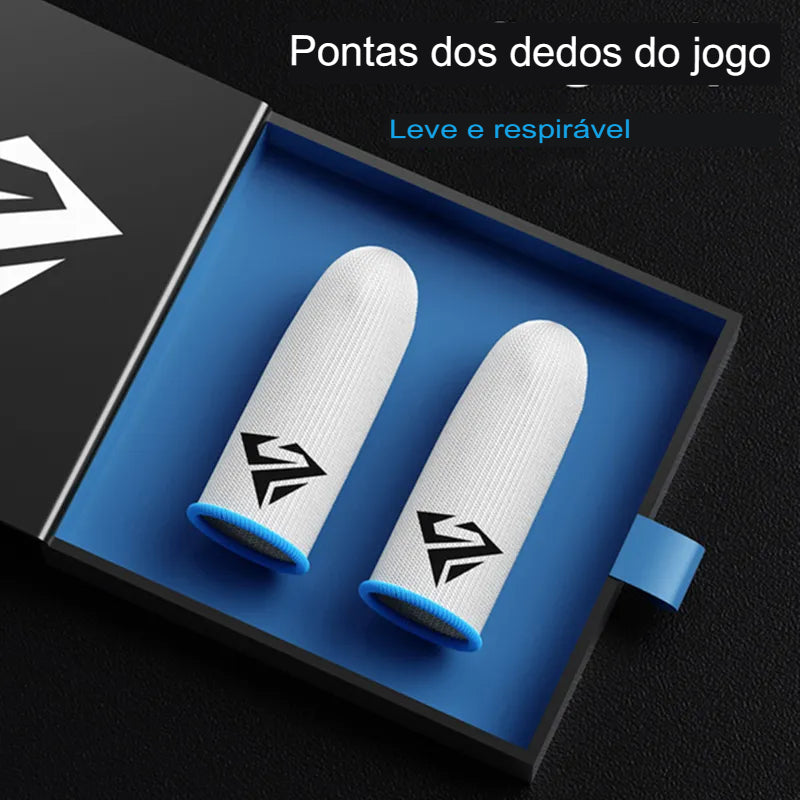 Luvas De Dedo De Jogos À Prova De Suor Luva De Dedo Ultra-Fina Capa Respirável Mobile game Touch Screen Finger Sleeve Luvas do Polegar