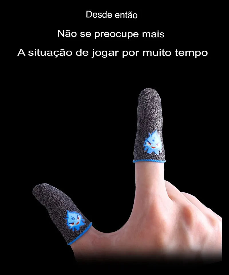 Luvas De Dedo De Jogos À Prova De Suor Luva De Dedo Ultra-Fina Capa Respirável Mobile game Touch Screen Finger Sleeve Luvas do Polegar