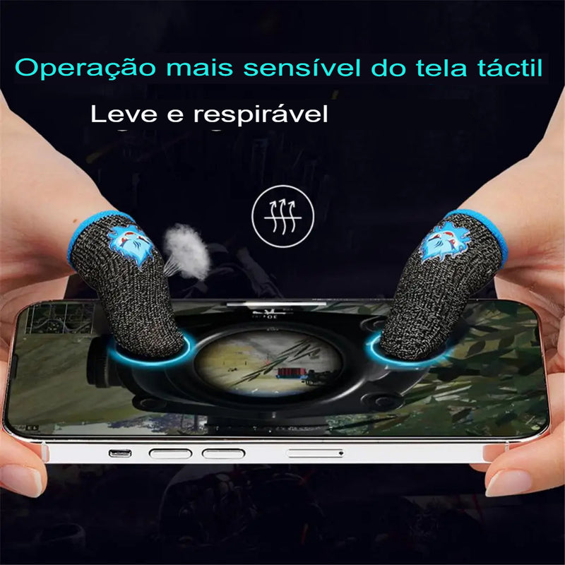 Luvas De Dedo De Jogos À Prova De Suor Luva De Dedo Ultra-Fina Capa Respirável Mobile game Touch Screen Finger Sleeve Luvas do Polegar