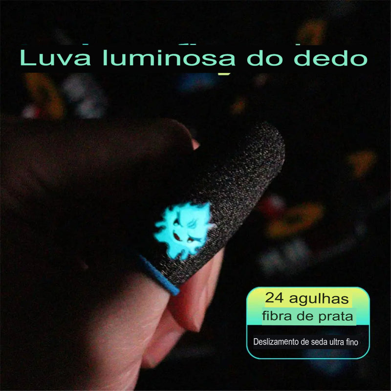 Luvas De Dedo De Jogos À Prova De Suor Luva De Dedo Ultra-Fina Capa Respirável Mobile game Touch Screen Finger Sleeve Luvas do Polegar